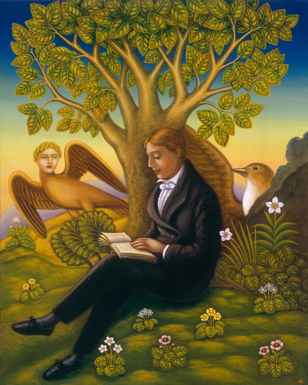 Keats (1795-1821) und die Nachtigall, 2002 von Frances Broomfield
