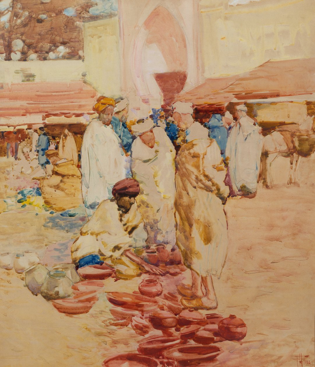 Töpfermarkt in Tanger von Frances Hodgkins