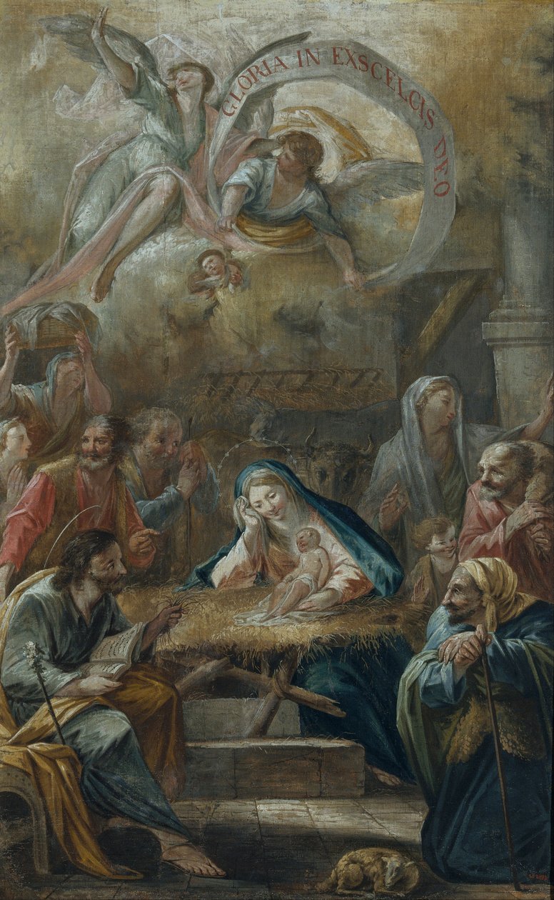 Geburt Jesu und die Anbetung der Hirten von Francesc Pla Duran