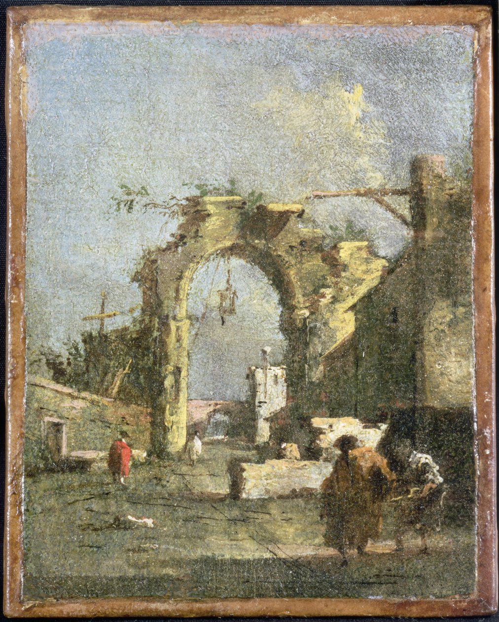Ein Capriccio - Ruinen, 18. Jahrhundert von Francesco Guardi
