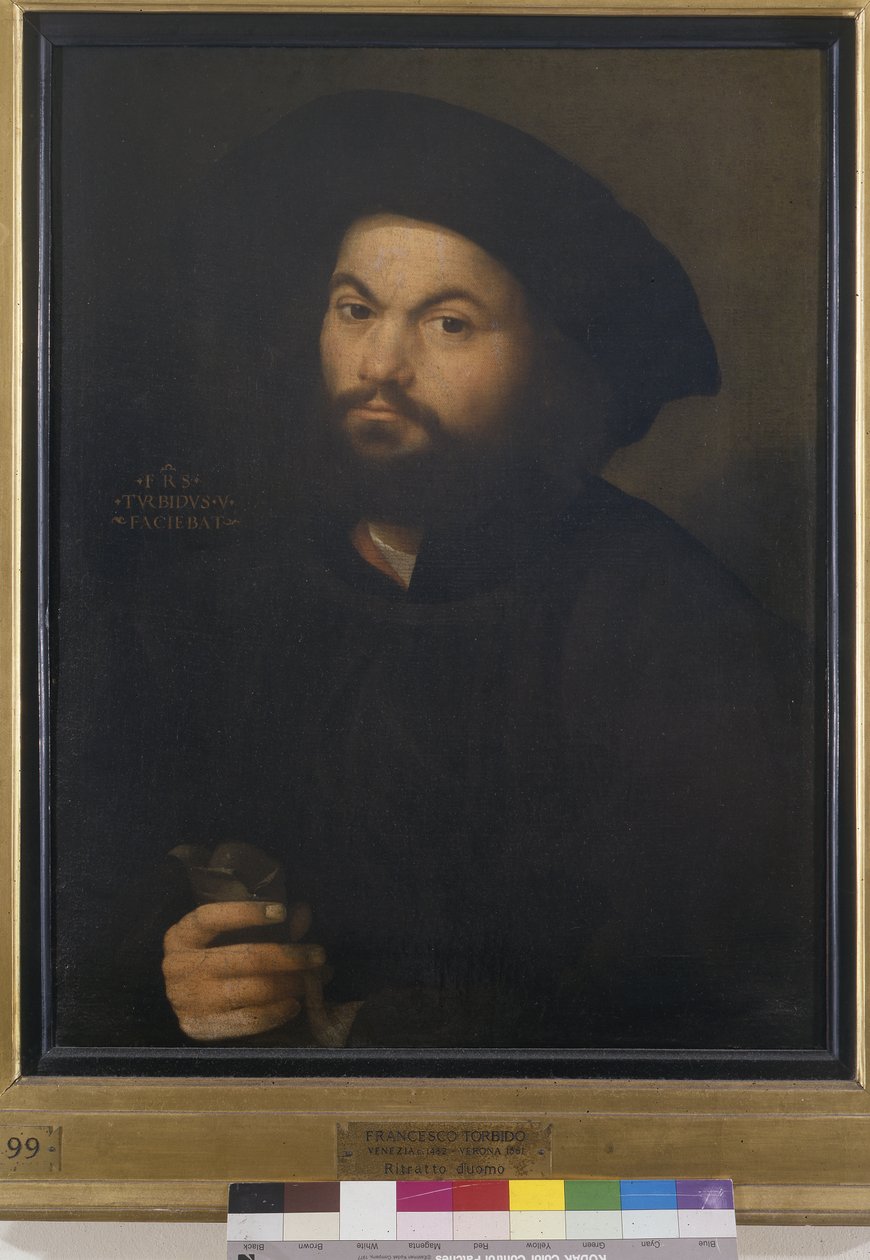 Porträt eines Mannes, ca. 1520 von Francesco Torbido