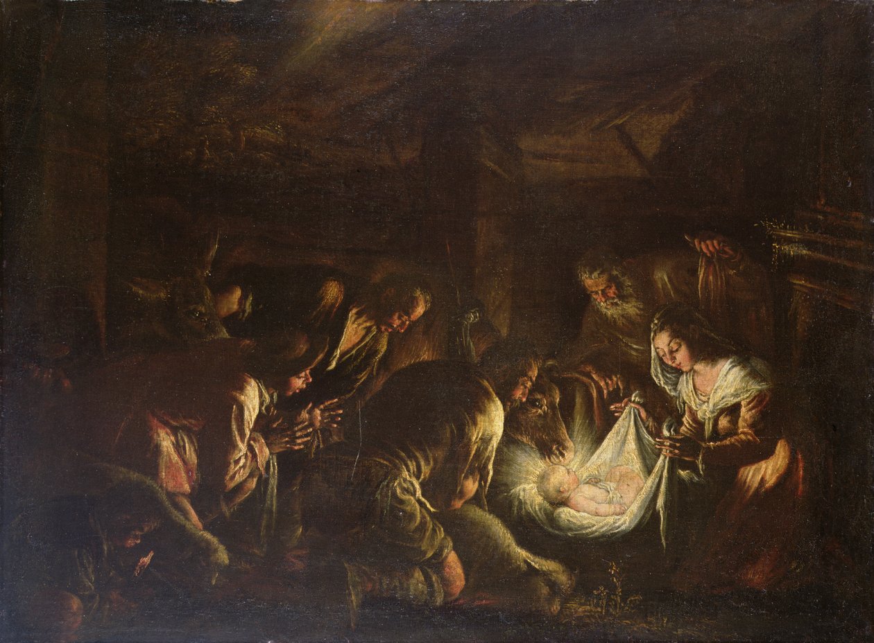 Anbetung der Hirten, 1588-90 von Francesco Bassano