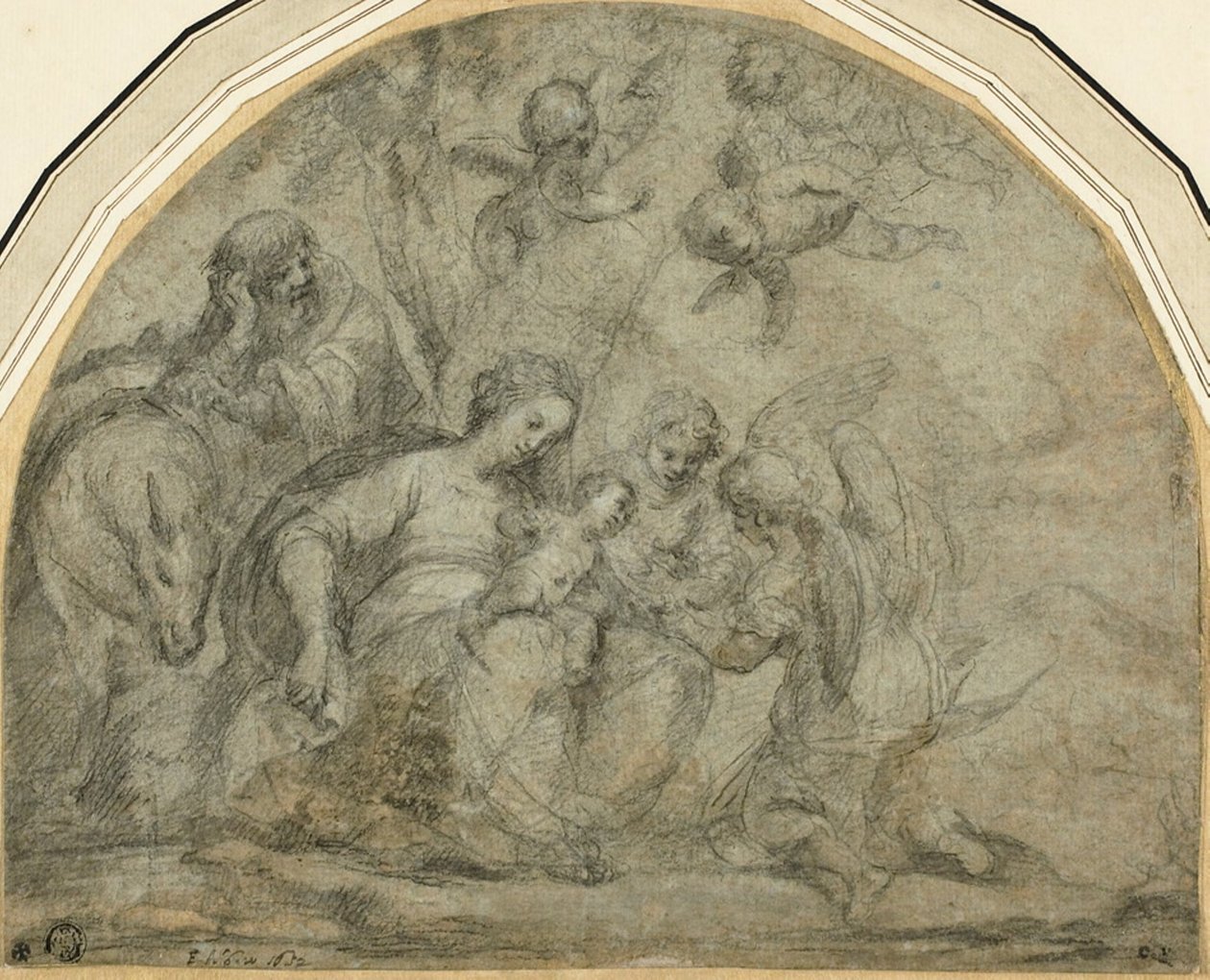 Ruhe auf der Flucht nach Ägypten von Francesco Albani