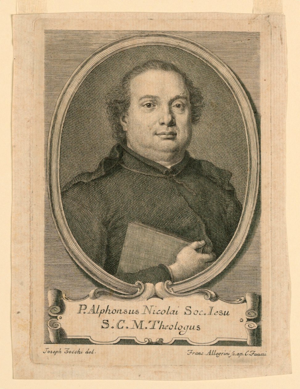 Porträt von P. Alphonsus Nicolai der Gesellschaft Jesu von Francesco Allegrini