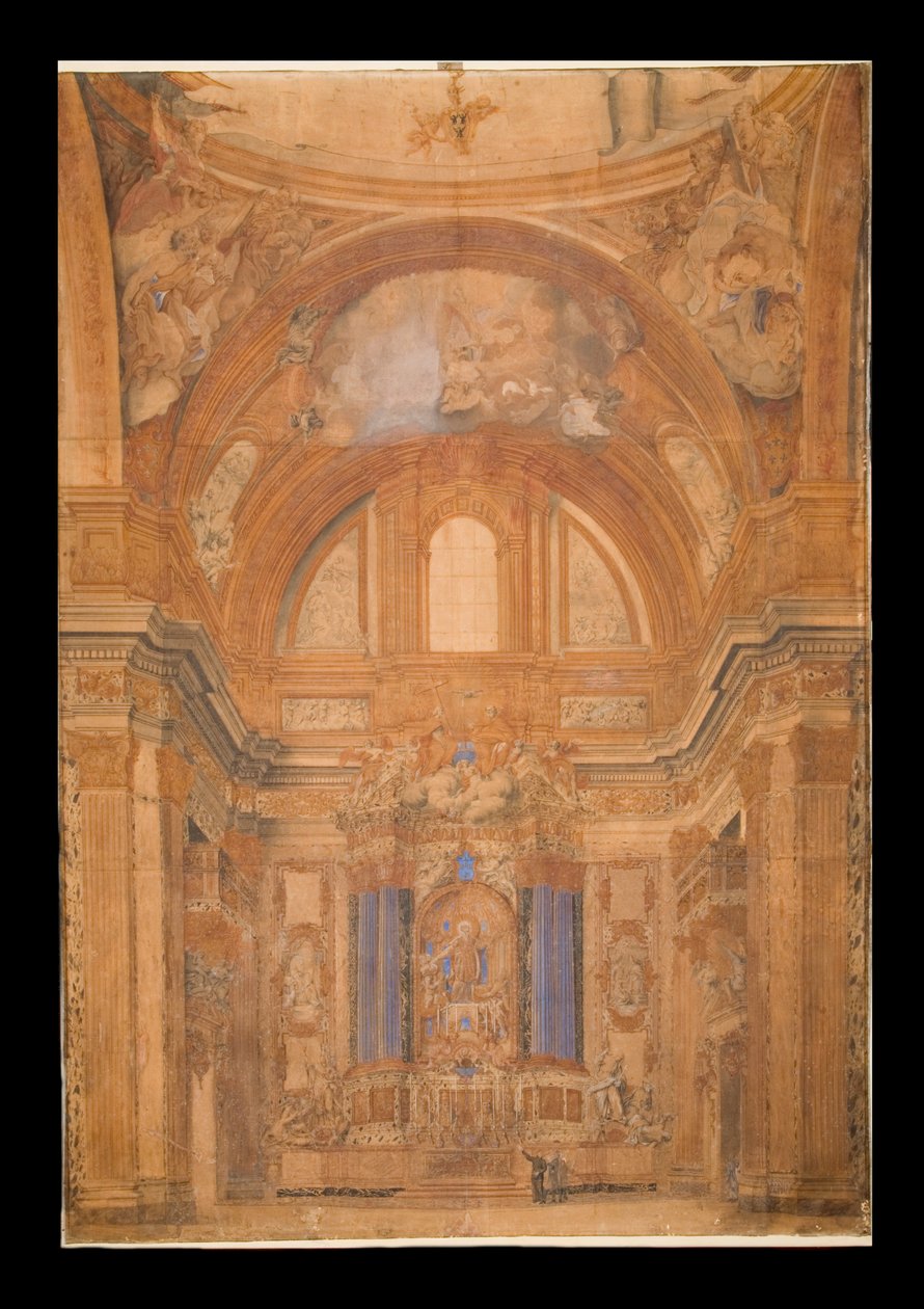 Ansicht des Inneren des Gesu, Rom, 1716 von Francesco Bartoli