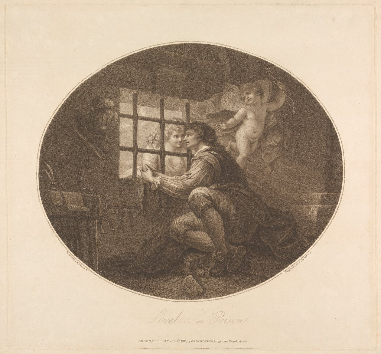 Lovelace im Gefängnis von Francesco Bartolozzi