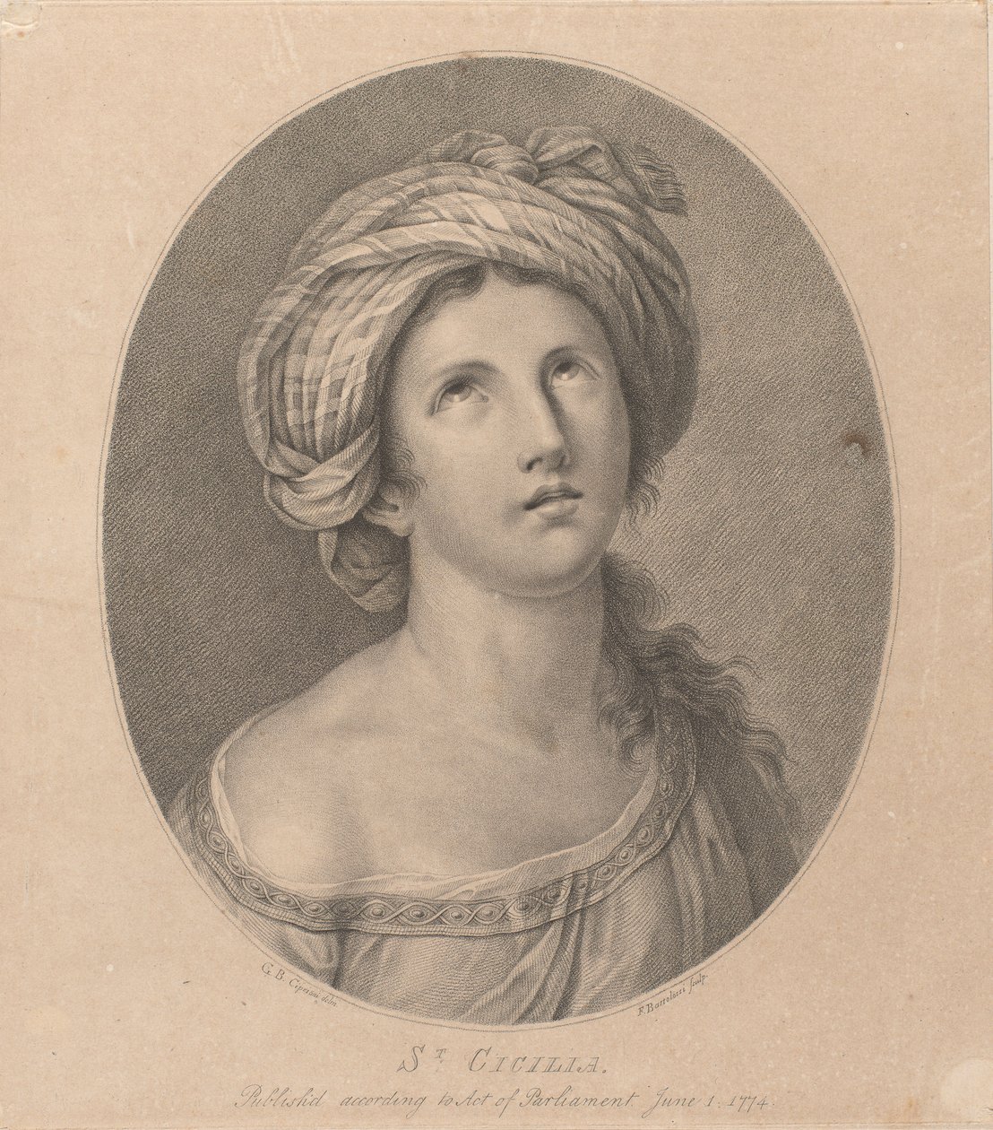 St. Cäcilia von Francesco Bartolozzi