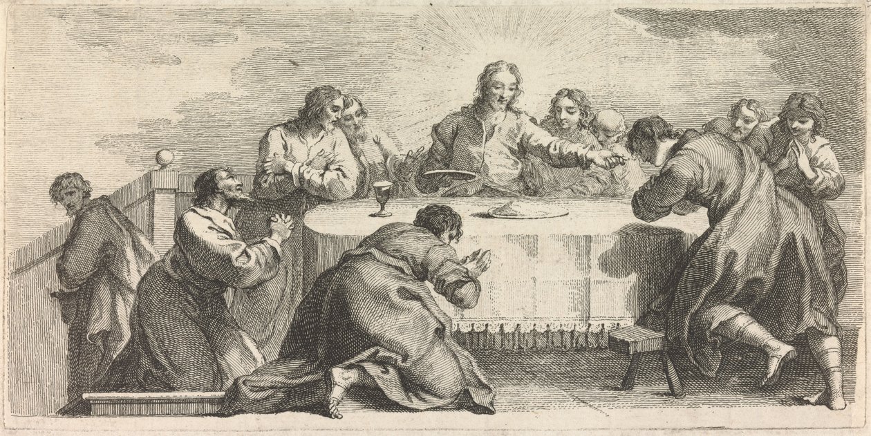 Das letzte Abendmahl von Francesco Bartolozzi