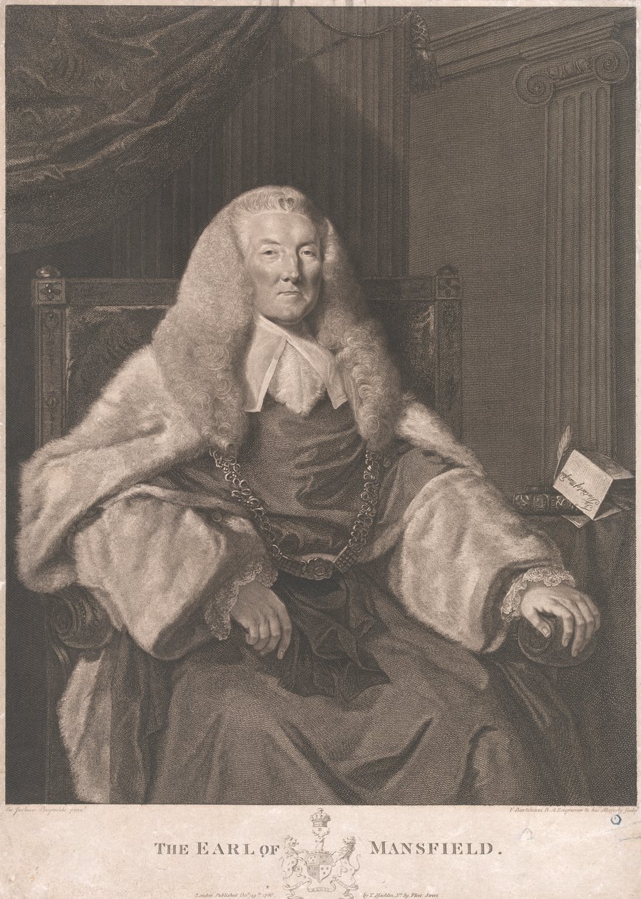 William Murray, erster Earl of Mansfield von Francesco Bartolozzi