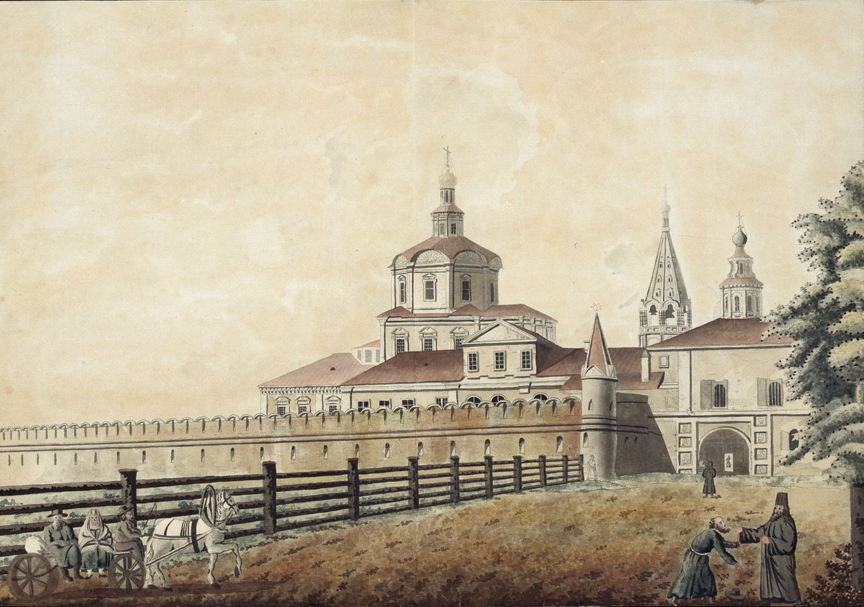 Das St. Andronik-Kloster in Moskau, 1780er Jahre von Francesco Camporesi