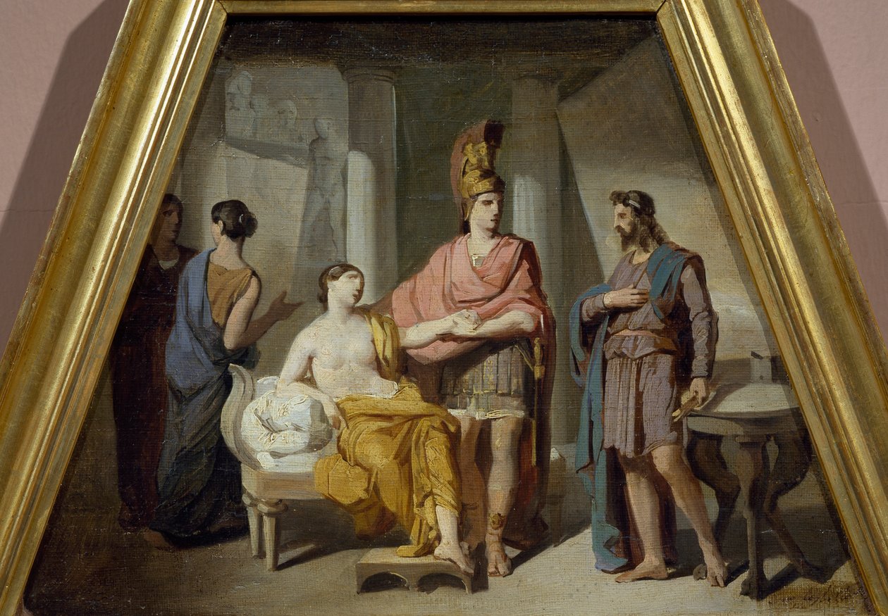 Alexander überlässt seine Geliebte Campaspe an Apelles, von Francesco Coghetti von Francesco Coghetti