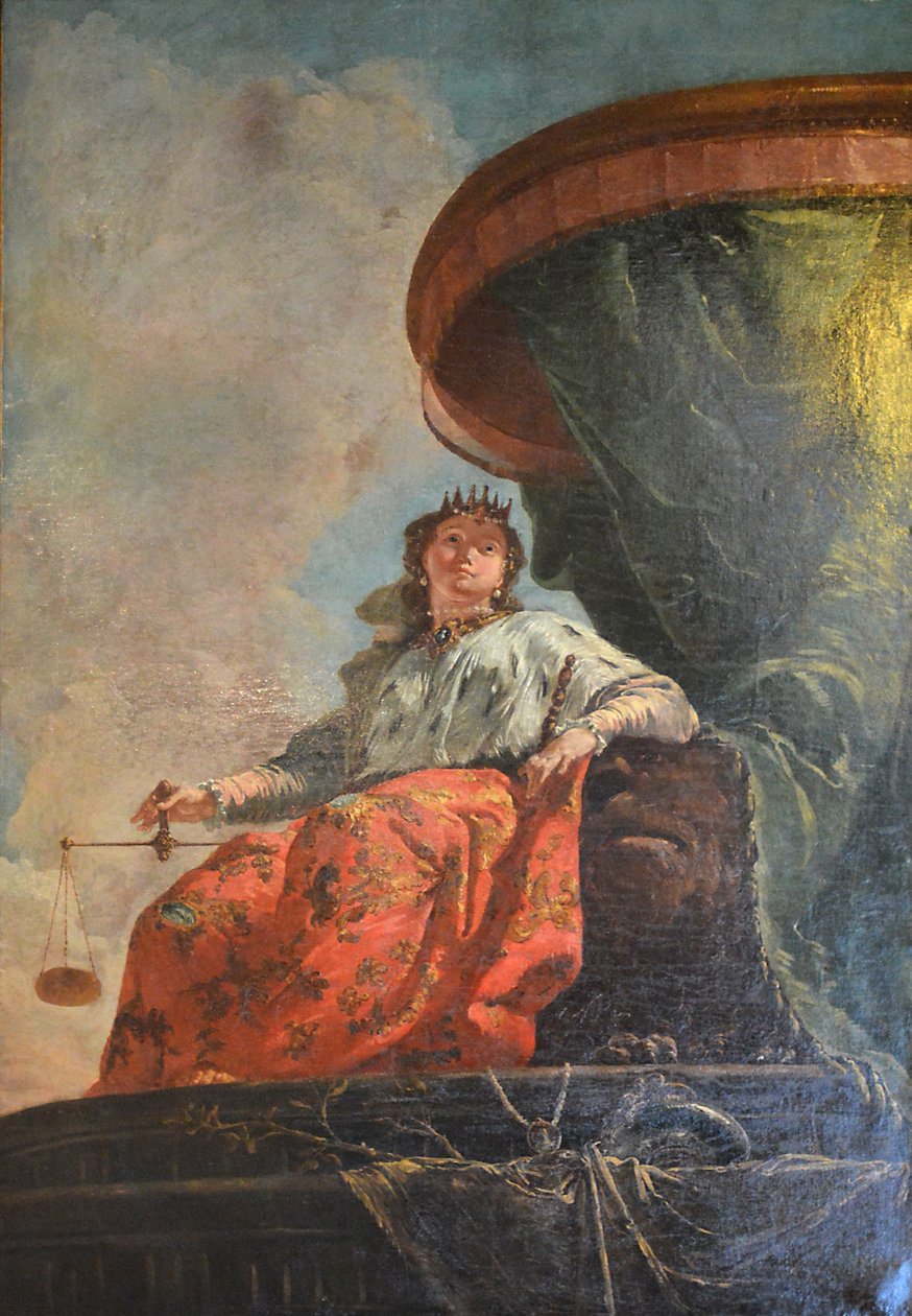 Allégorie de la Justice ou Venise trônant von Francesco Fontebasso