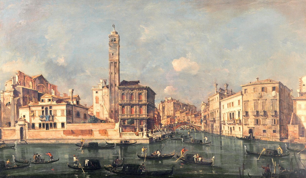 Canal Grande: San Geremia und der Eingang zum Cannaregio von Francesco Guardi