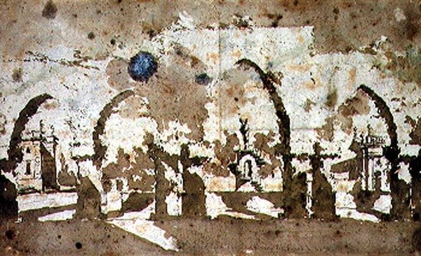Labyrinth in den Gärten der Villa Pisani, Vicenza von Francesco Guardi