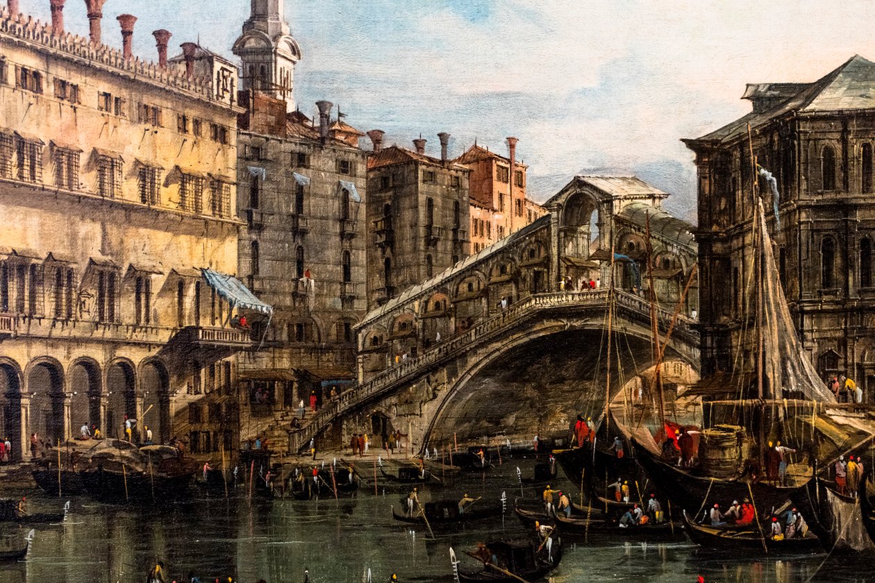 Rialtobrücke (Detail) von Francesco Guardi