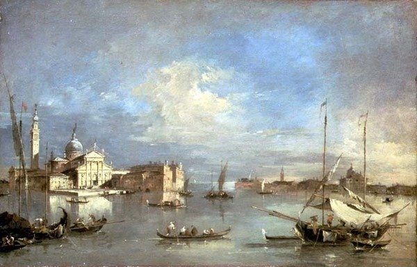 San Giorgio Maggiore vom Bacino di San Marco von Francesco Guardi