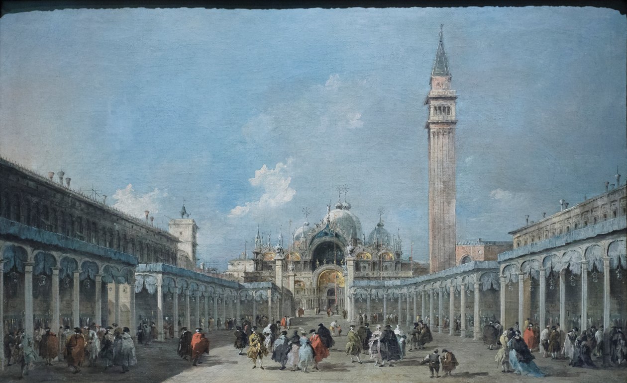 Das Fest der Himmelfahrt auf der Piazza San Marco, ca. 1775 von Francesco Guardi