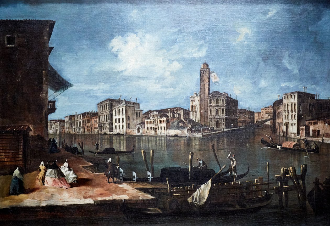 Venedig, Der Canal Grande mit San Geremia, Palazzo Labia und dem Eingang zum Cannaregio von Francesco Guardi