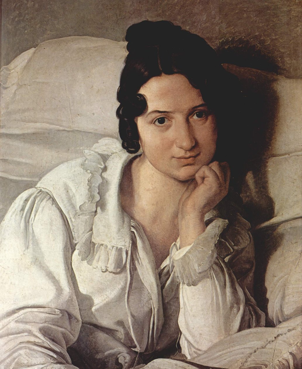 Porträt von Carolina Zucchi von Francesco Hayez