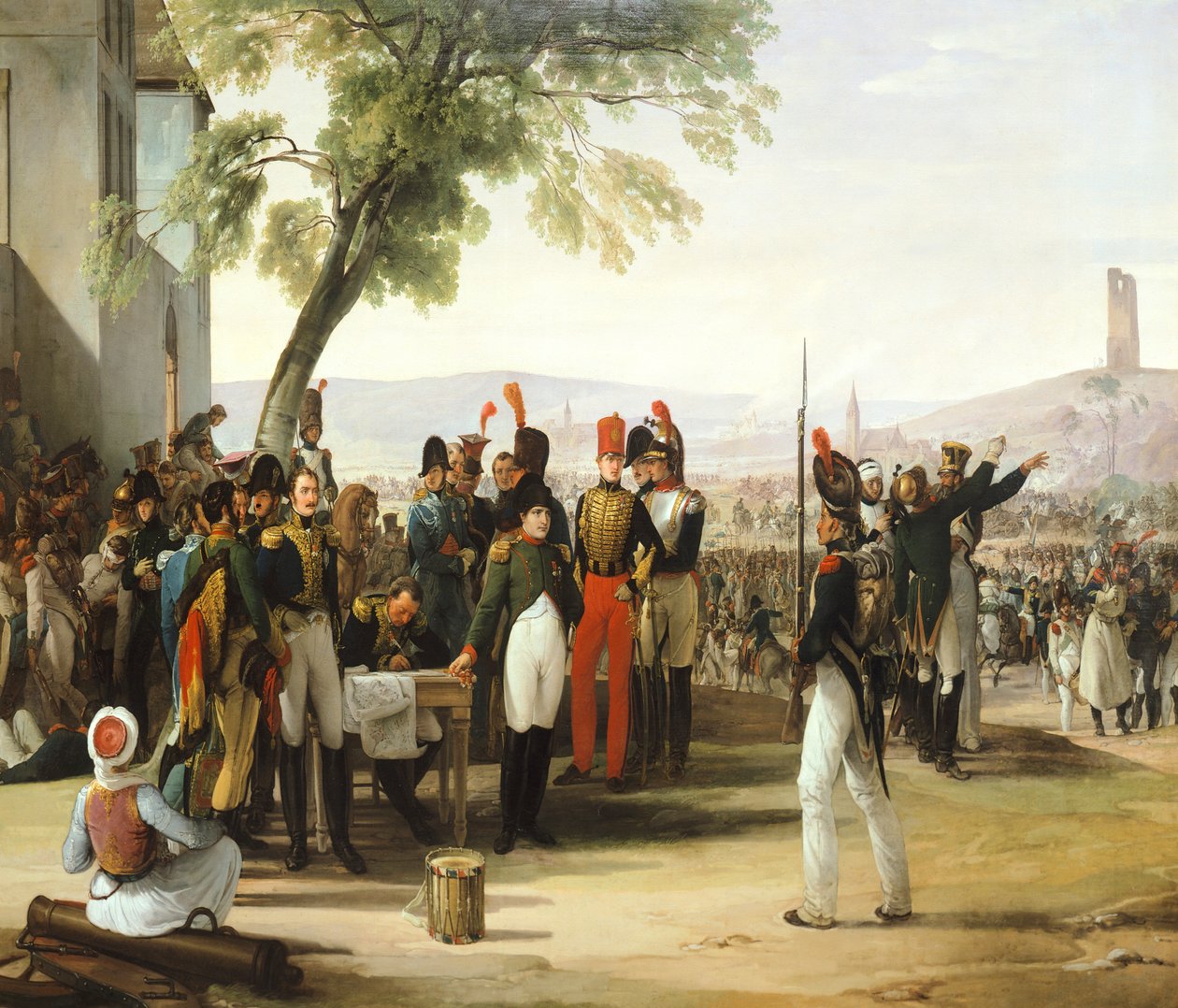 Napoleon nach der Schlacht von Wagram von Francesco Hayez