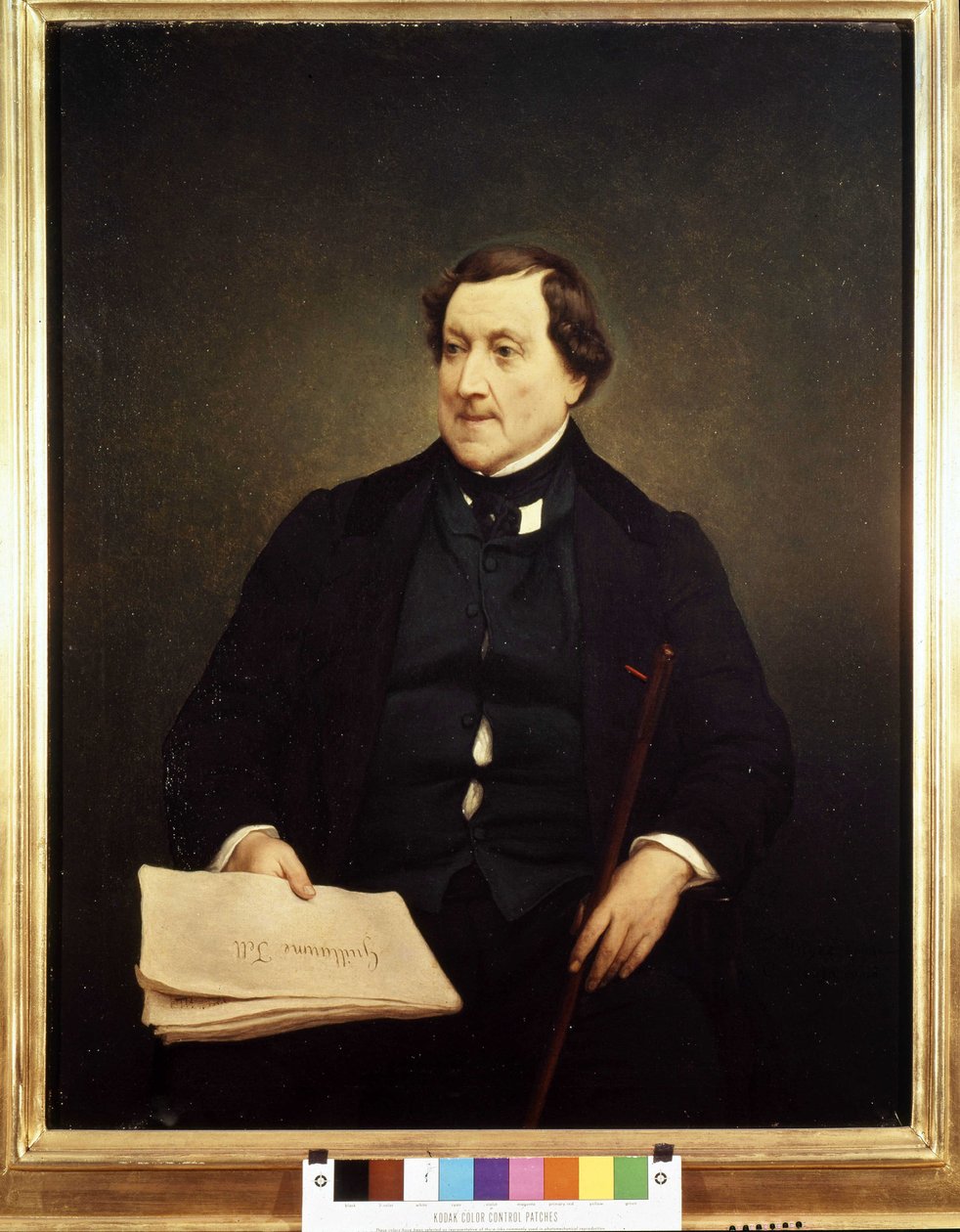 Porträt von Gioacchino Rossini (1792-1868) - von Hayez, Brera-Museum, Mailand von Francesco Hayez