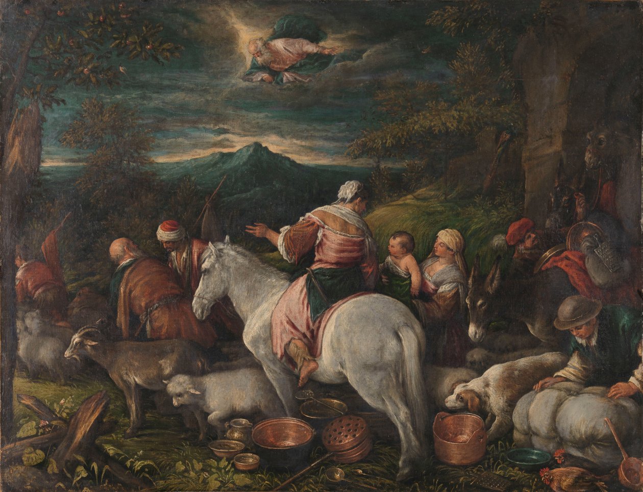 Abraham verlässt Haran von Francesco II Bassano (attributed to)