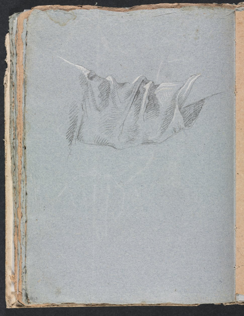 Verona Skizzenbuch: Draperiestudie (Seite 48) von Francesco Lorenzi