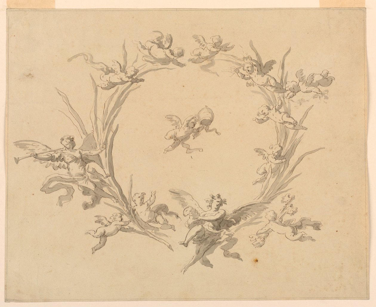 Studie für Freskendekoration, Quirinalspalast, Rom von Francesco Manno