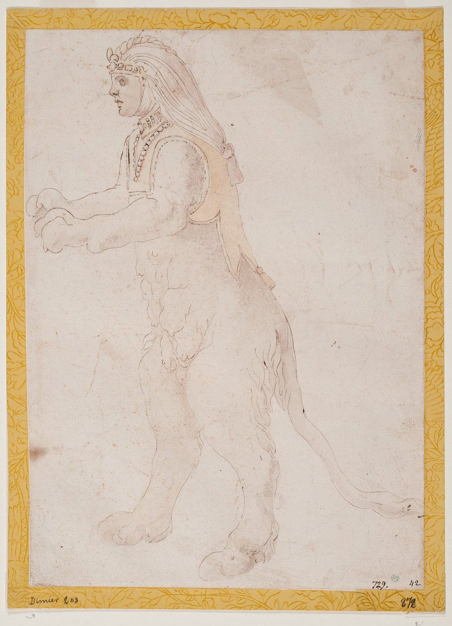 Stehende Sphinx von Francesco Primaticcio