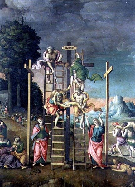 Die Kreuzabnahme Christi, ca. 1518 von Francesco Ubertini Verdi Bachiacca