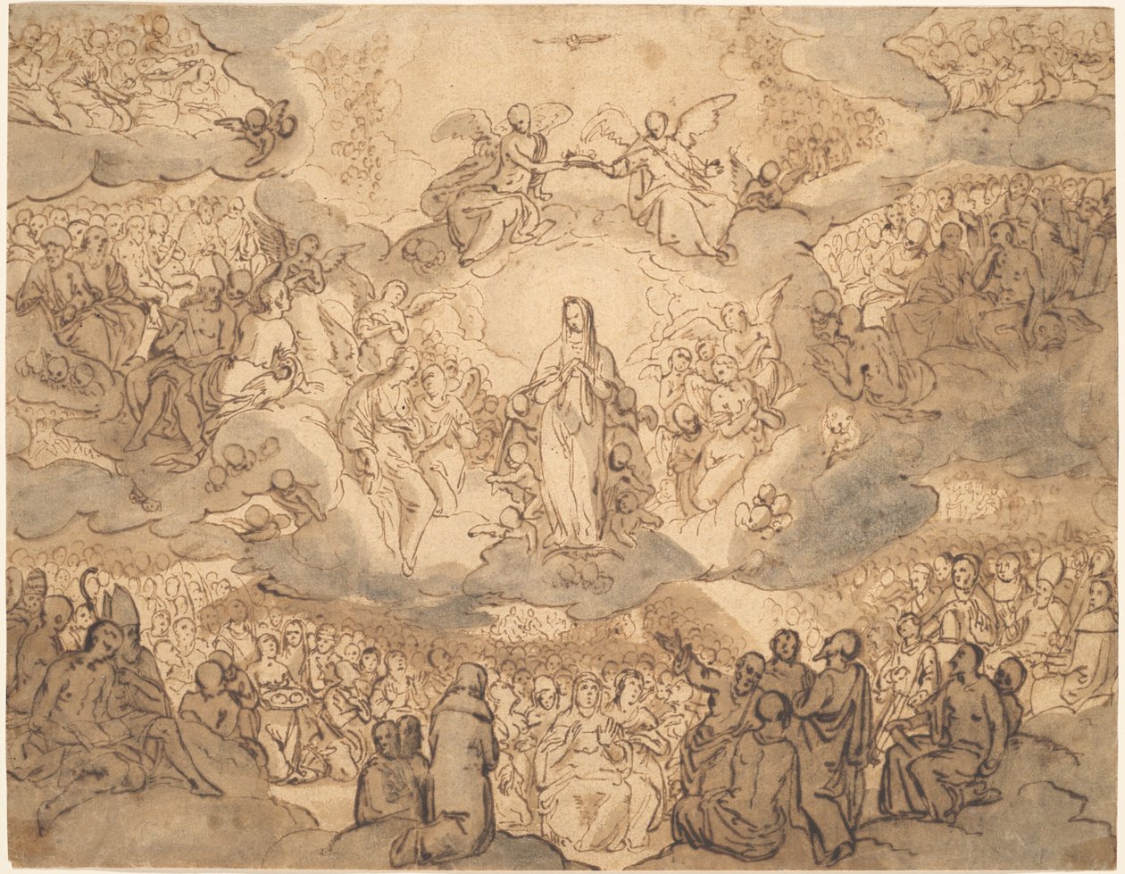 Die Jungfrau, Königin des Himmels von Francesco Vanni