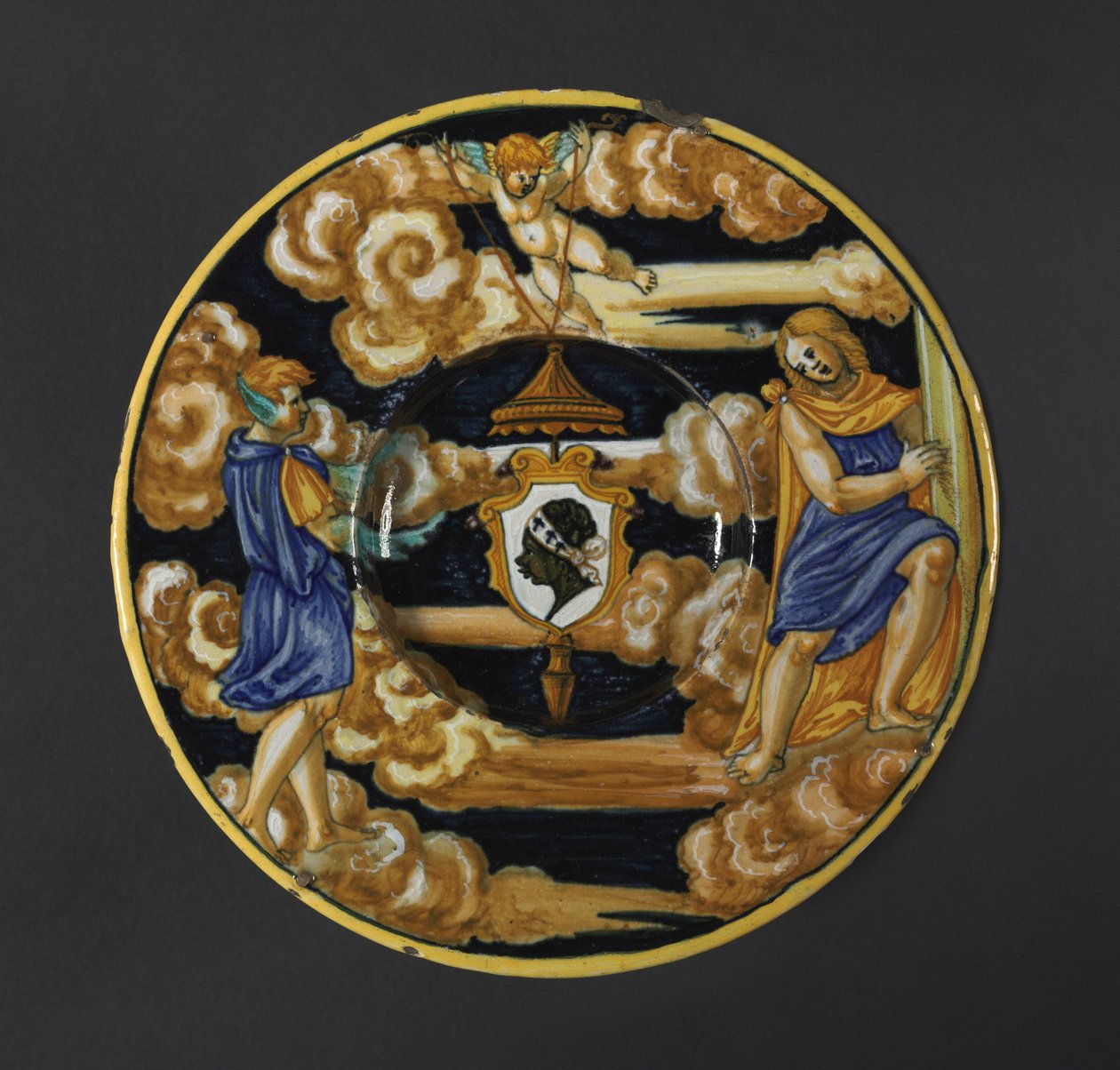 Teller mit den Wappen der Familie Pucci, 1532 von Francesco Xanto Avelli