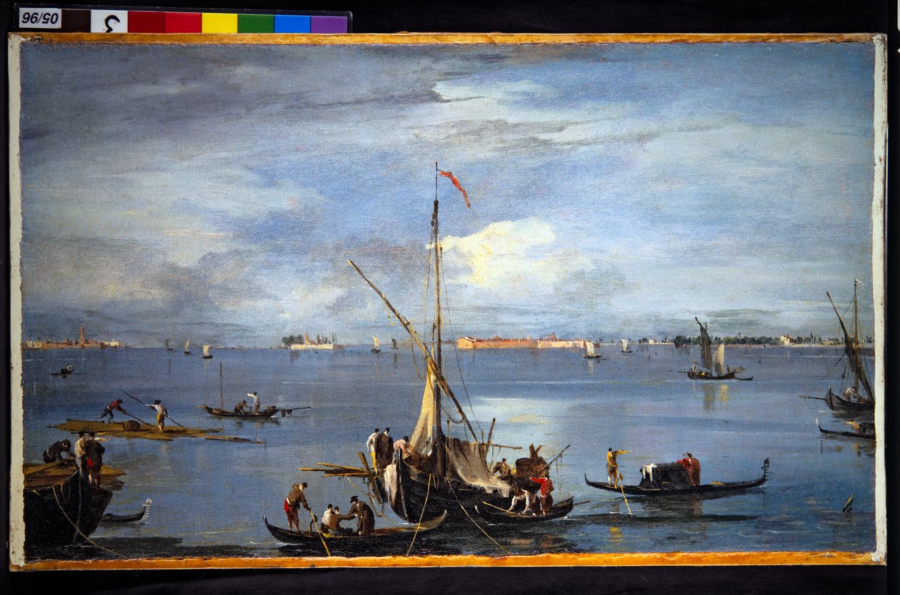 Ein Blick in die venezianische Lagune von Francesco and/or Gian Antonio (1699 1761) Guardi