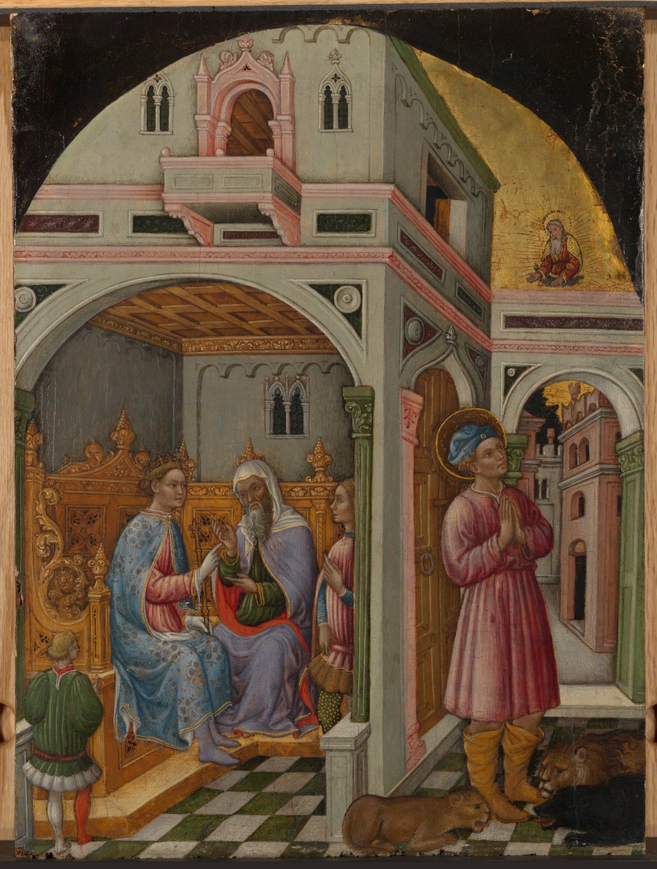 Der heilige Mamas vor Aurelian von Francesco de