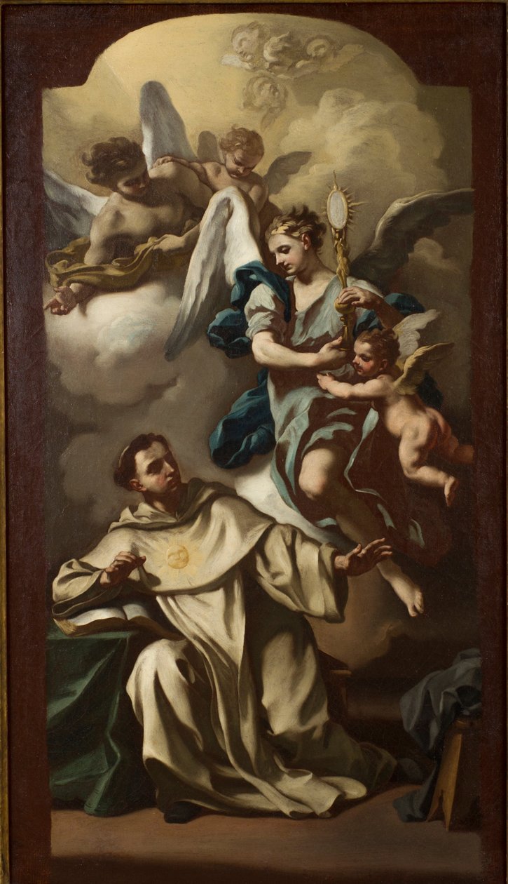 Erscheinung des Gastgebers zu Thomas von Aquin von Francesco de Mura