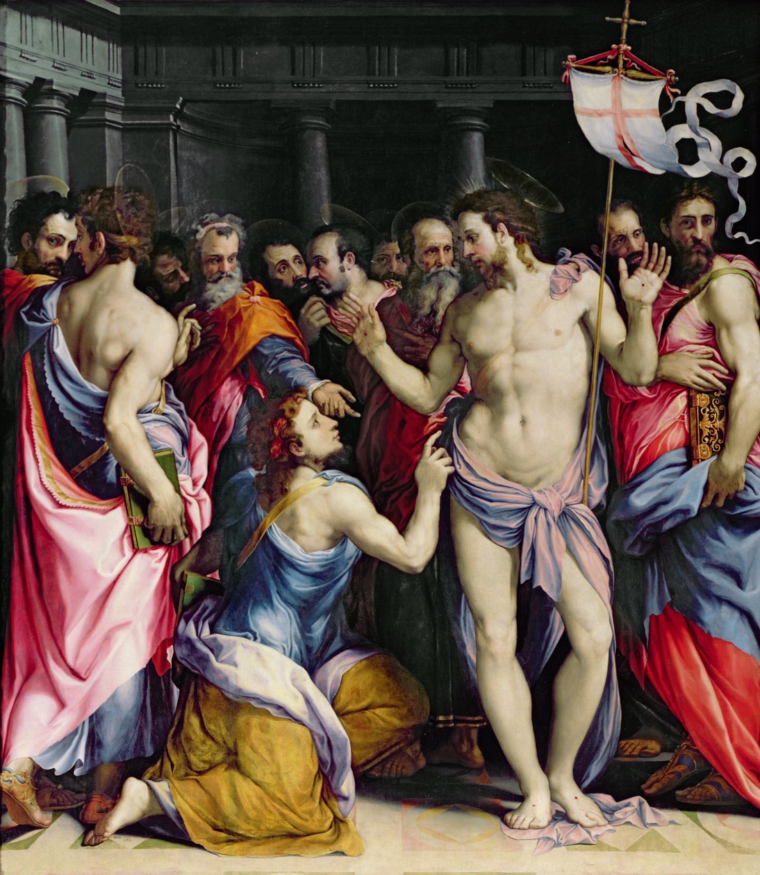 Der Unglaube des Heiligen Thomas, ca. 1547 von Francesco de Rossi Salviati Cecchino