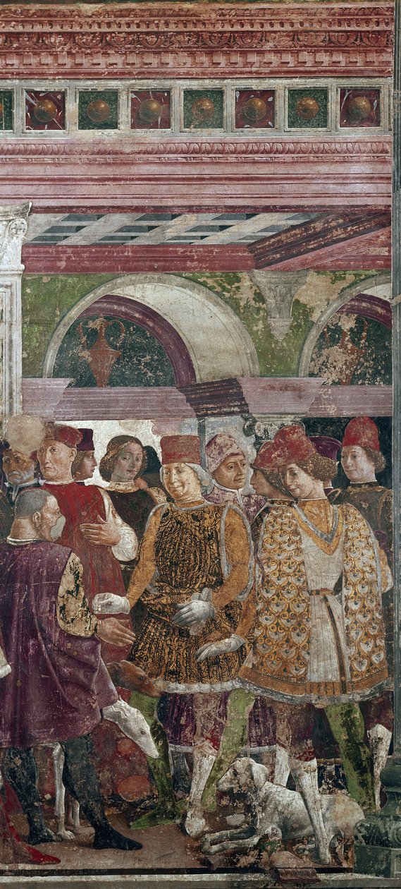 Allegorie des April, Detail mit Borso d