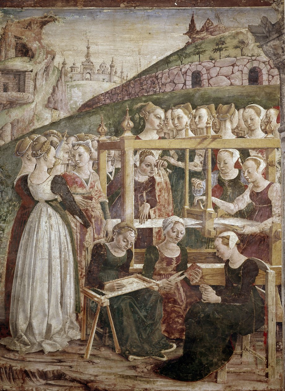 Allegorie des Monats März, (Detail) von Francesco del Cossa
