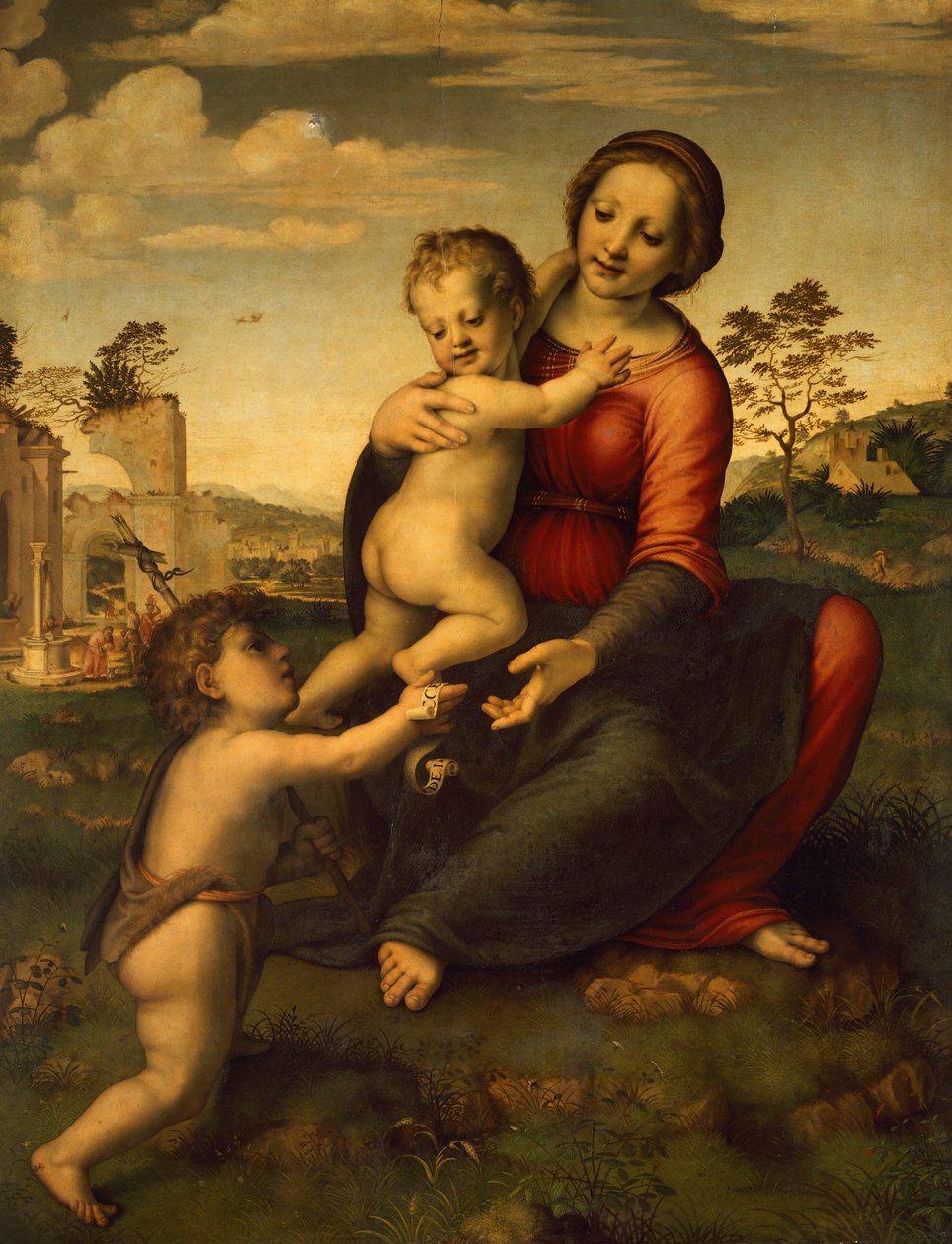 Unsere Liebe Frau vom Brunnen, um 1517, von Franciabigio (1482-1525) von Francesco di Cristofano Franciabigio