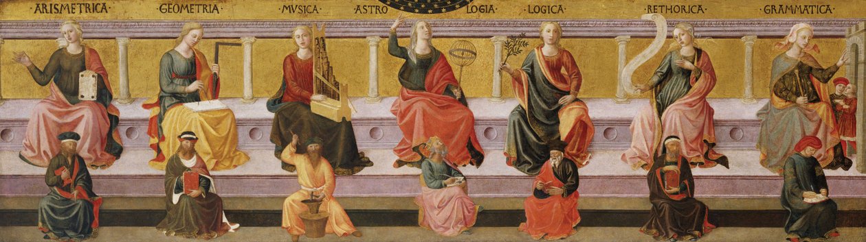 Die sieben freien Künste, ca. 1450 von Francesco di Stefano Pesellino