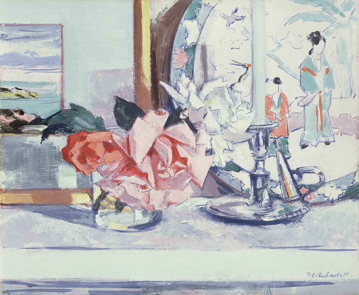 Ein Stillleben - Rosen (Iona) von Francis Campbell Boileau Cadell