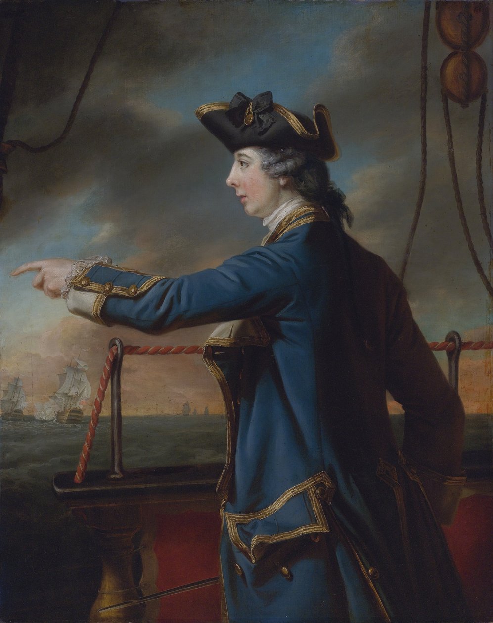 Edward Knowles (1742-1762), Kapitän der HMS Peregrine von Francis Cotes
