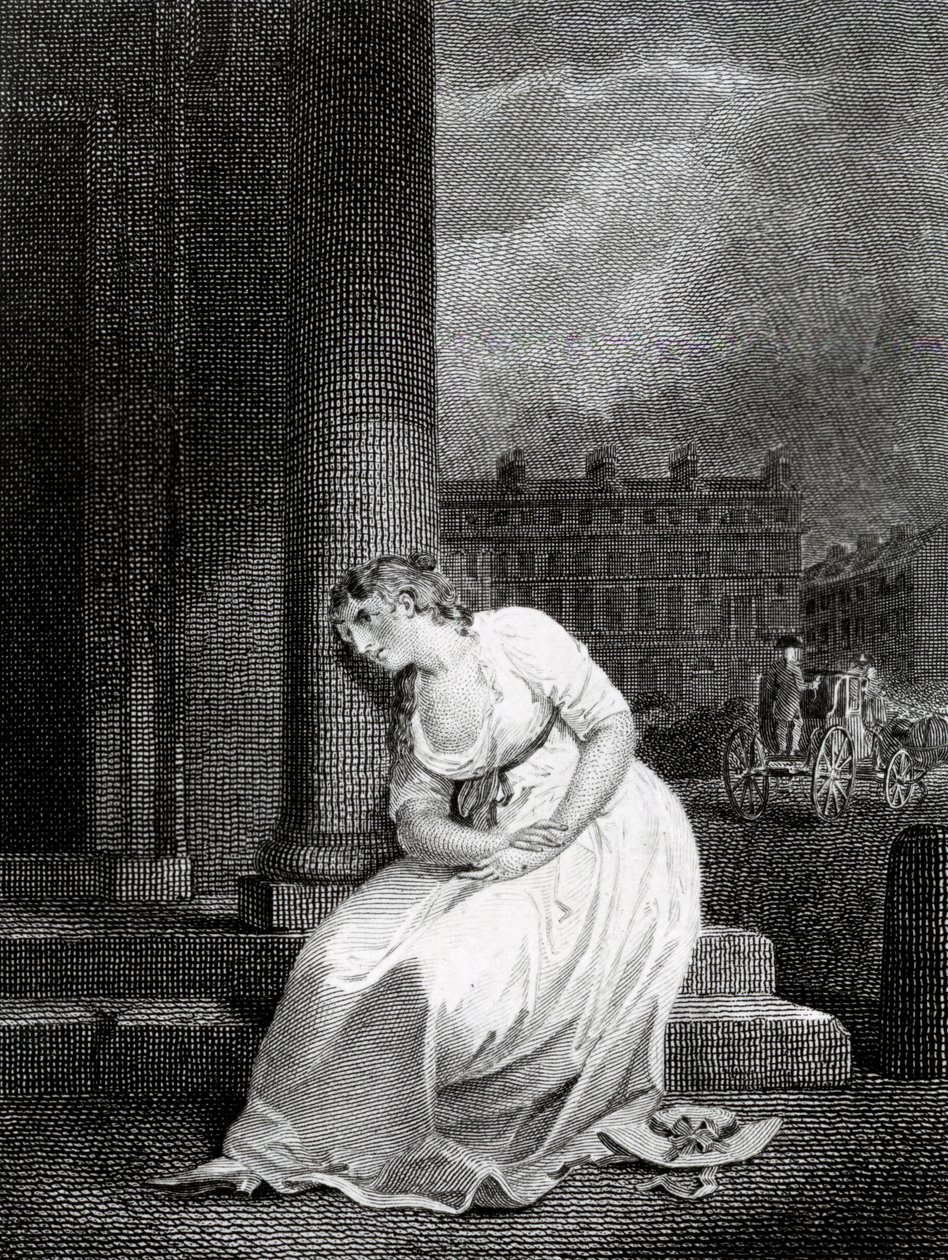 Illustration zu Du Roverays Ausgabe von Oliver Goldsmiths Gedicht 
