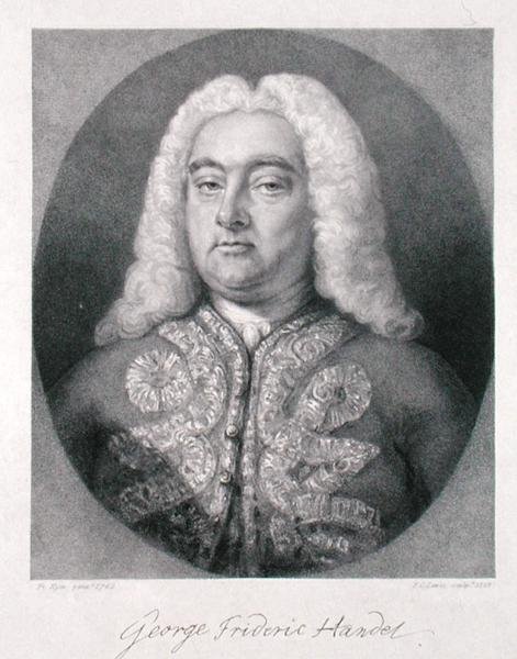 Georg Friedrich Händel (1685-1759) graviert von Frederick Christian Lewis I (1779-1856) 1828 von Francis (after) Kyte