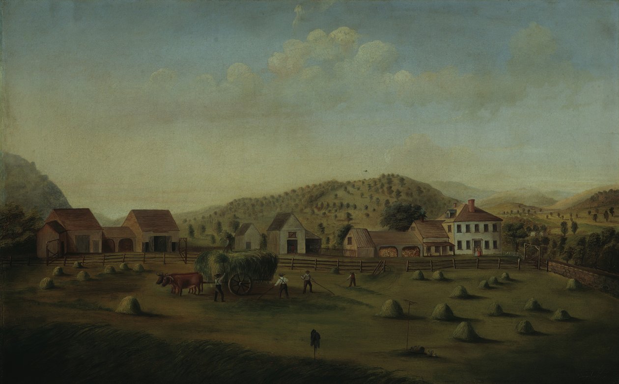 Leete Farm, West Claremont, New Hampshire, ca. 1822 von Francis Alexander