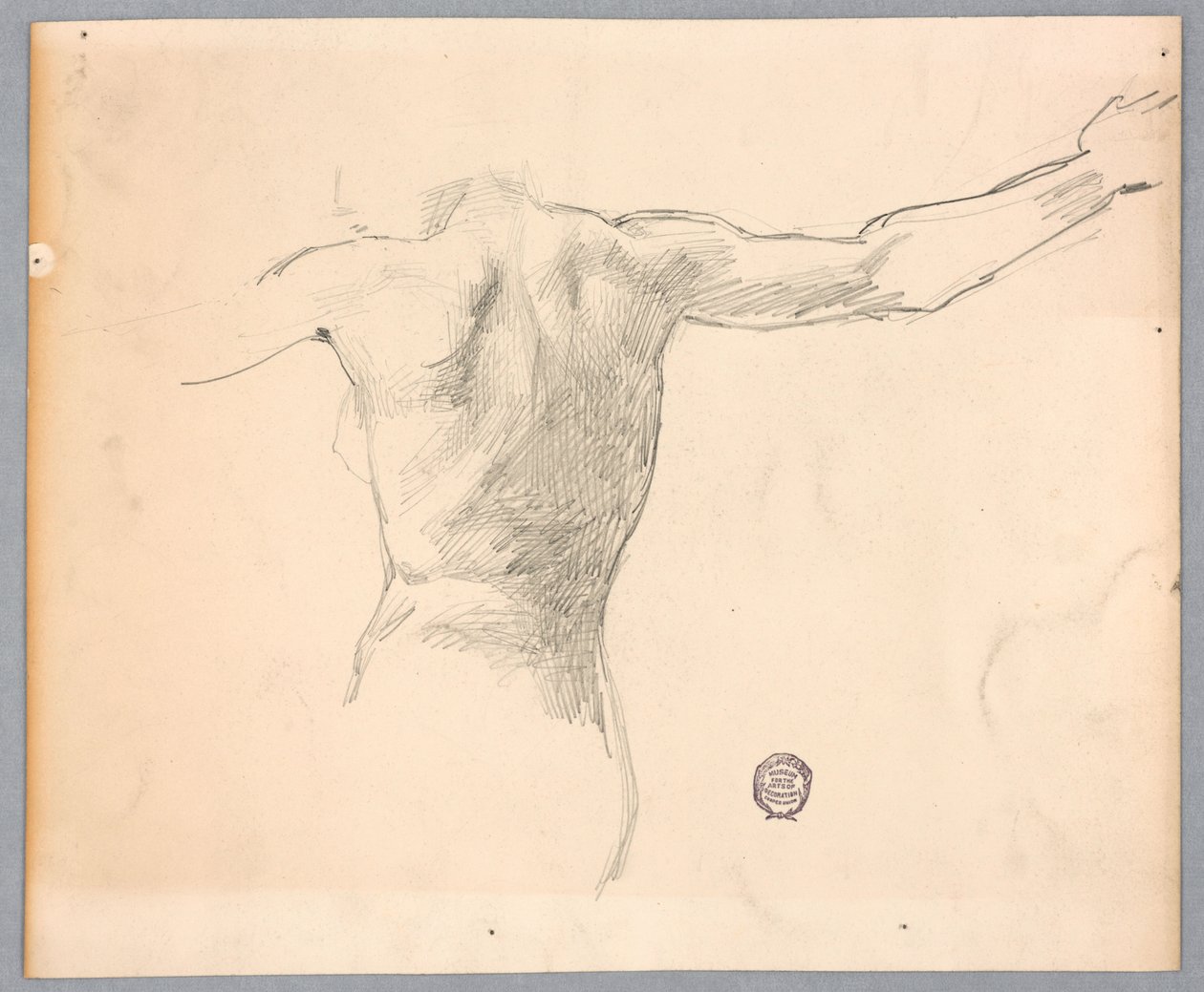 Studie für "Diana und ihre Begleiterinnen unter den Sternbildern" von Francis Augustus Lathrop