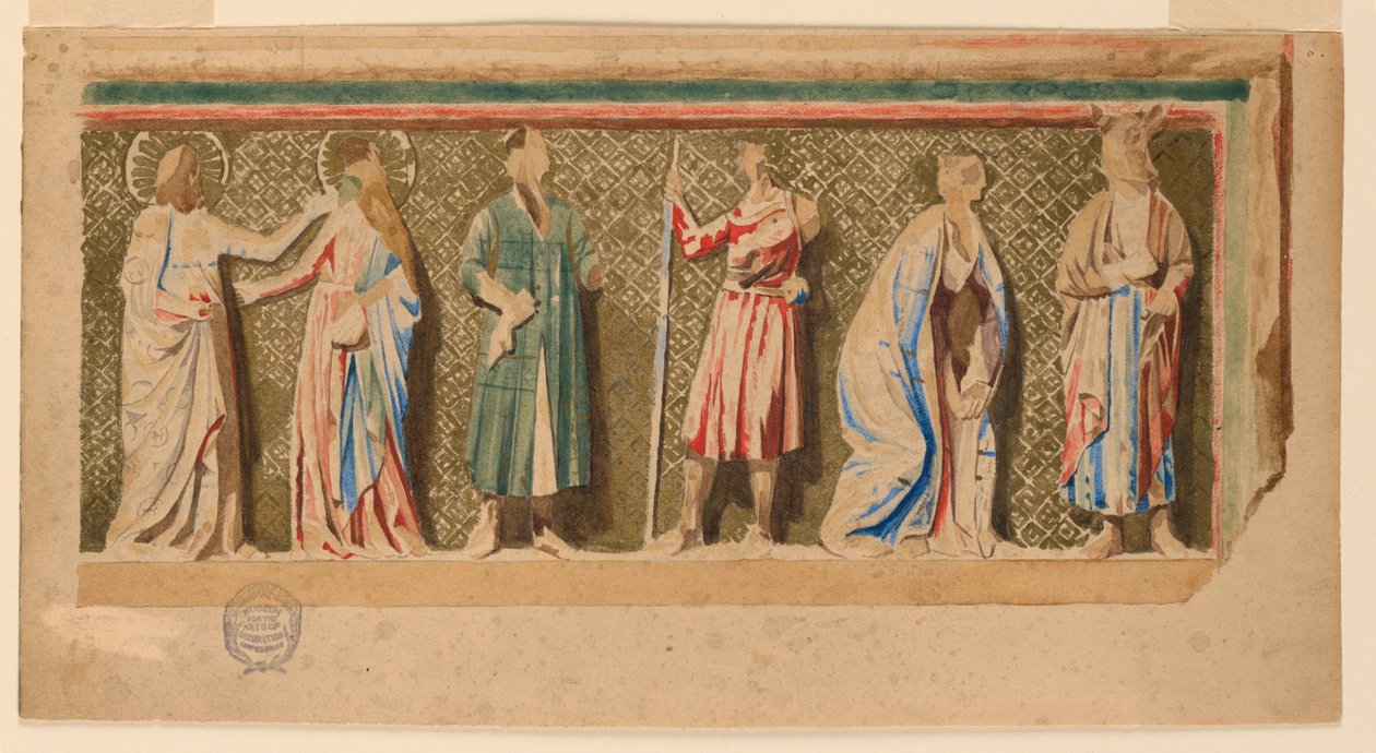 Studie des "Altarbildes von Saint-Germer-de-Fly," Paris, Frankreich von Francis Augustus Lathrop