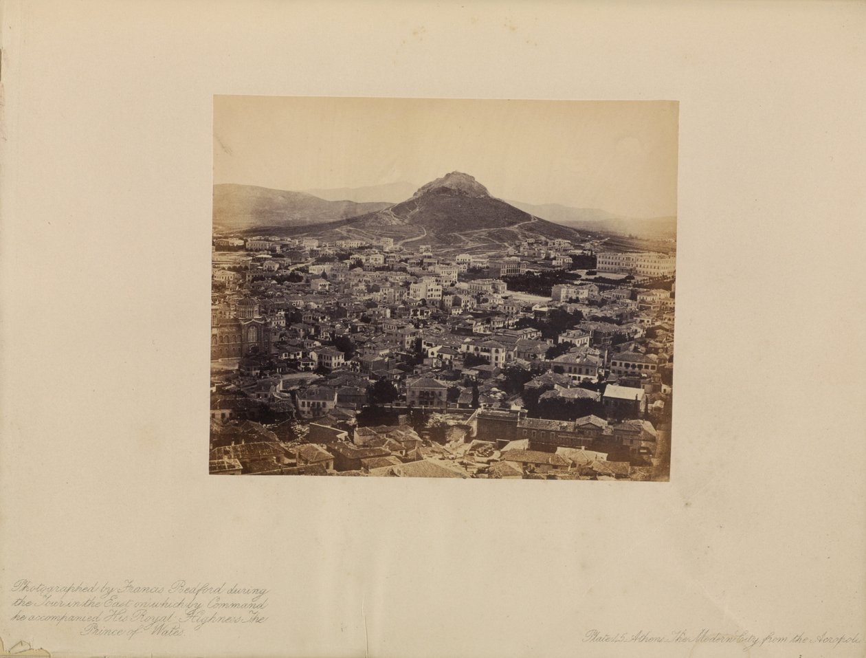 Athen - Die moderne Stadt von der Akropolis aus von Francis Bedford