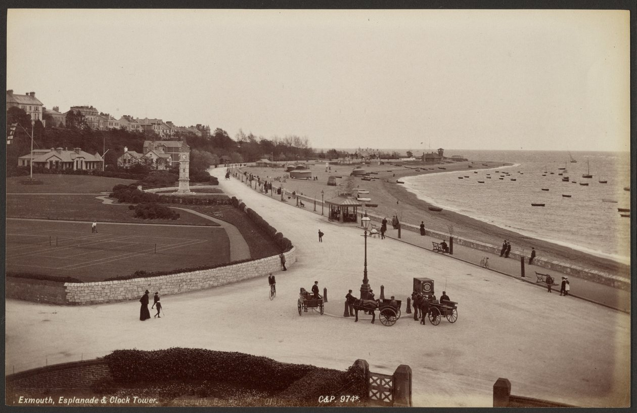 Exmouth, Esplanade und Uhrturm von Francis Bedford
