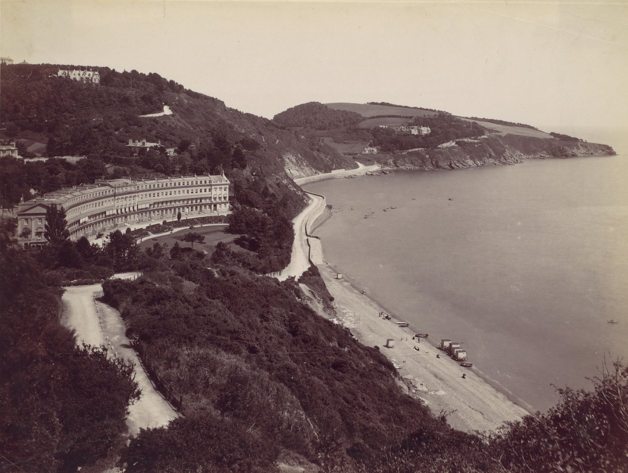 Torquay, Hesketh Crescent und Meadfoot, 1870er Jahre von Francis Bedford
